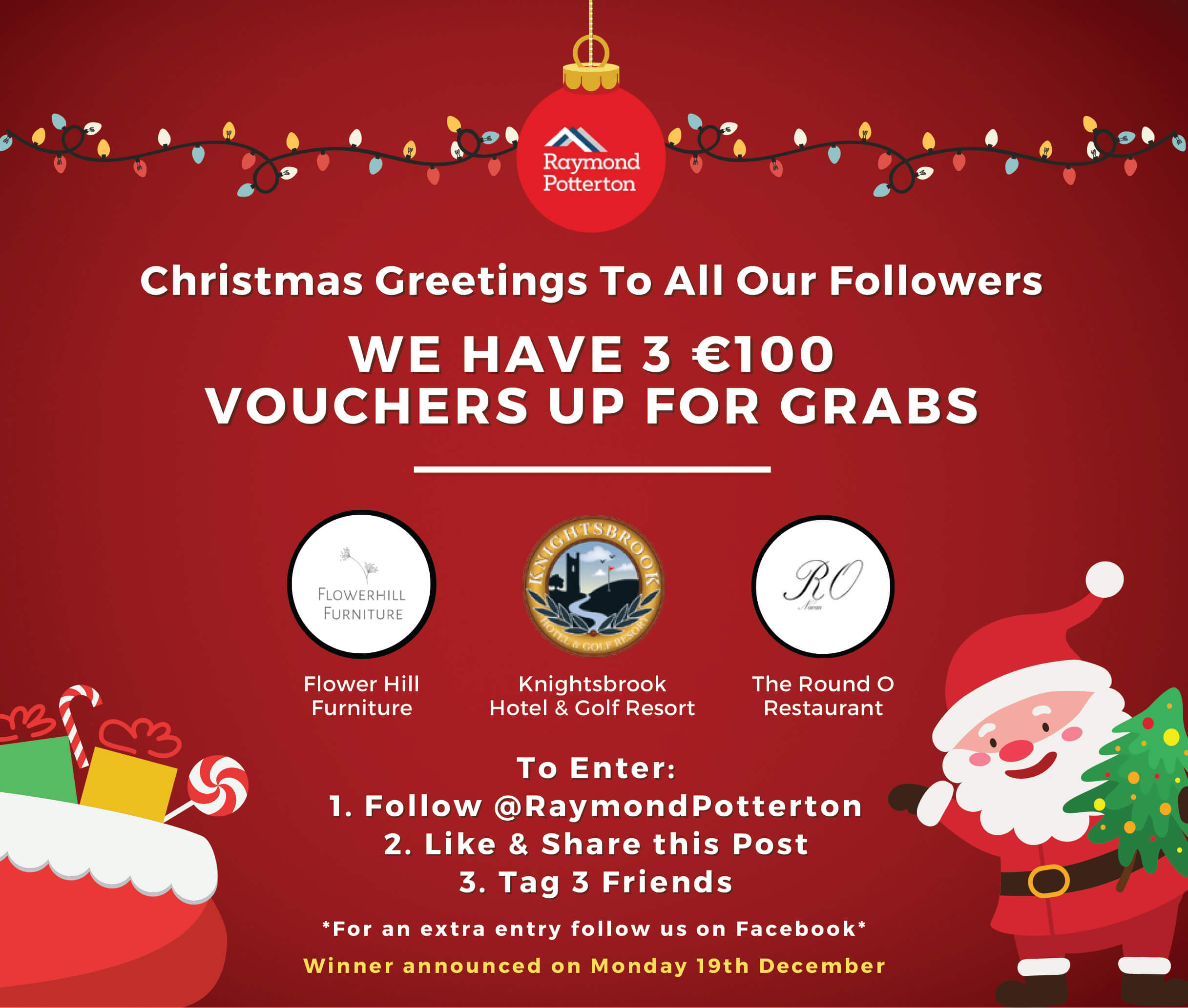 Competition Time – Christmas Greetings To All Our Followers